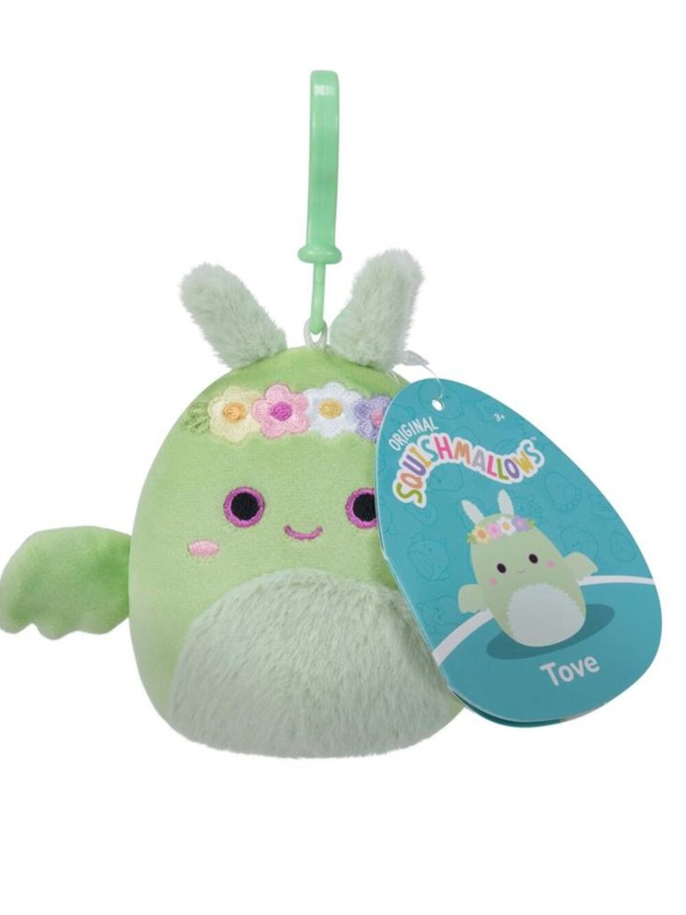 Squishmallows™ Mini 3.5 Inch Clip-On Plush Tove